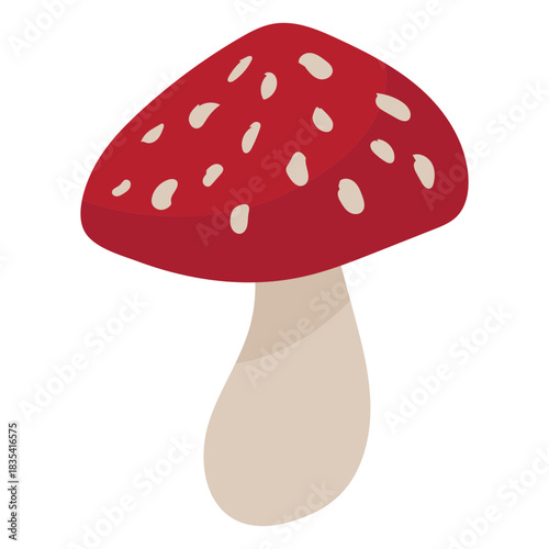 Photos Fly agaric mushroom cartoon
