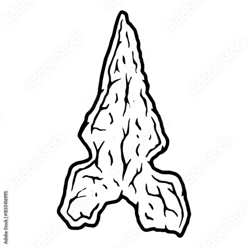 Prehistoric arrowhead icon