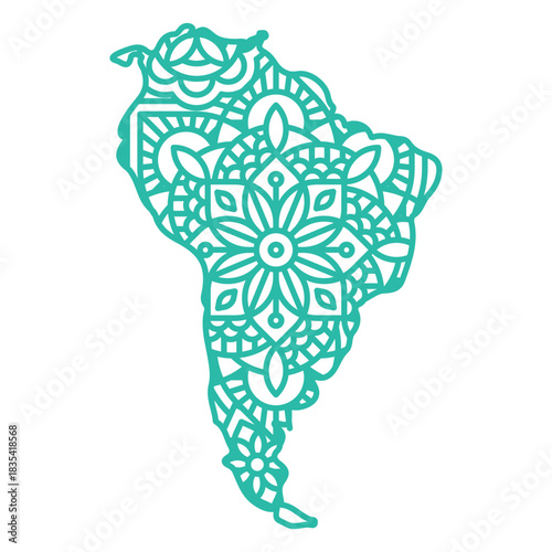 Mandala South America Map
