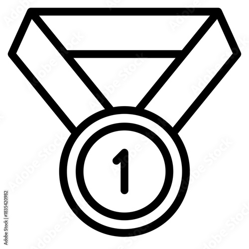 Motivation icon in vector illustration Simple modern line style for apps, reports, and digital dashboards.