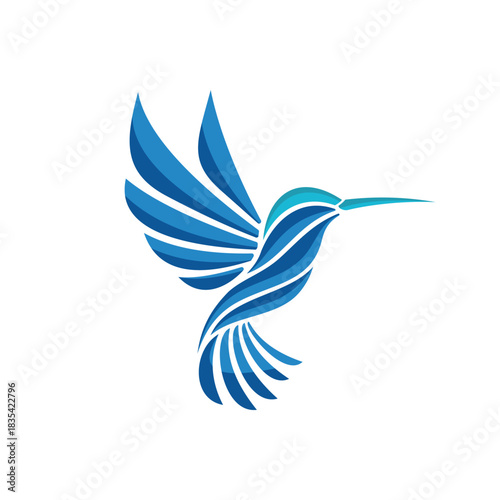 humming bird logo design template