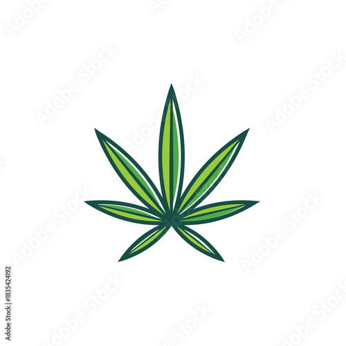 marijuana, cannabis leaf logo template