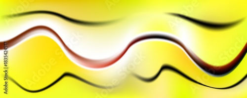 Abstract Light Yellow Wave Background Template