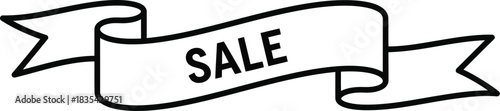 Sale banner ribbon promotion discount offer price marketing advertising shop