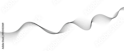 	
Flowing Dot Wave halftone gradient pattern on transparent background	
