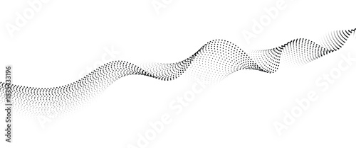 	
Flowing Dot Wave halftone gradient pattern on transparent background	
