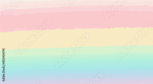 Delicate pastel color gradient background with soft horizontal stripes, creating a serene and dreamy watercolor effect ideal for calming design projects and artistic backdrops