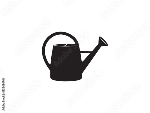 Watering can icon simple silhouette illustration used for gardening and plant care utensil symbol