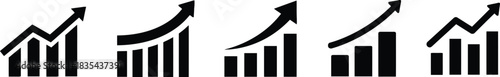 economy, increase, graph, arrows, design, charts., black, business/, white, (106), data, indicating, description:, growth, finance, statistics, upward, simple, collection, silhouette, increasing, busi