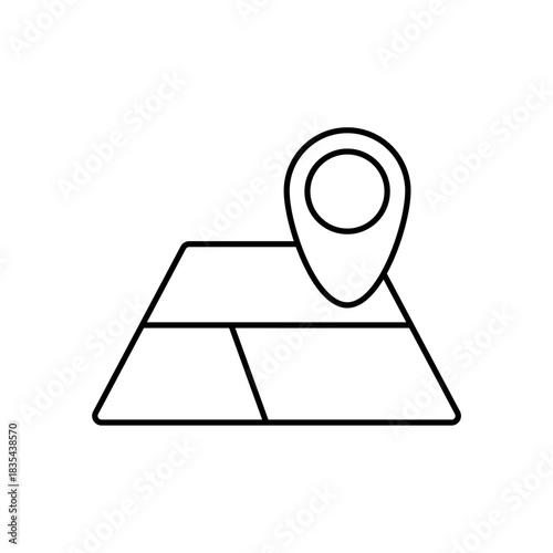 Icon a land, isolated against a clean background.