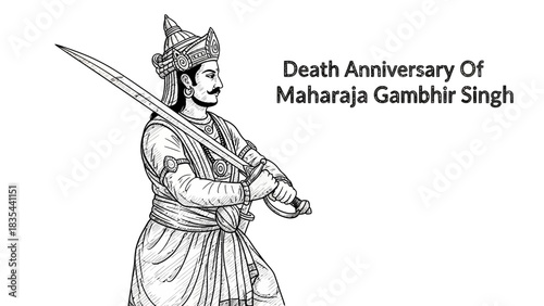 Death Anniversary Of Maharaja Gambhir Singh Warrior King.