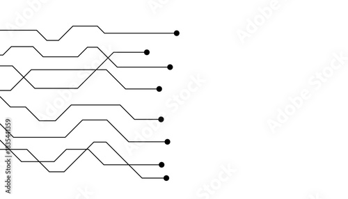 Abstract futuristic circuit board Illustration, Circuit board with various technology elements. Circuit board pattern for technology background. Vector illustration