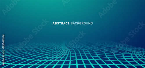 Technology digital speed connect blue green background, cyber nano information, abstract communication, innovation future tech data, internet network connection, Ai big data, line dot illustration