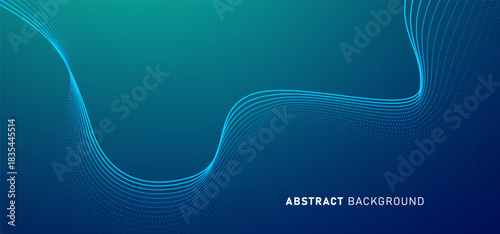 Technology digital speed connect blue green background, cyber nano information, abstract communication, innovation future tech data, internet network connection, Ai big data, line dot illustration