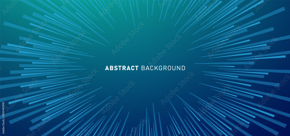 Obraz premium Technology digital speed connect blue green background, cyber nano information, abstract communication, innovation future tech data, internet network connection, Ai big data, line dot illustration