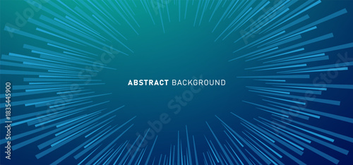 Technology digital speed connect blue green background, cyber nano information, abstract communication, innovation future tech data, internet network connection, Ai big data, line dot illustration