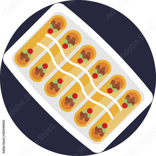 Sizzling strips of grilled meat and vegetables served on a hot skillet.