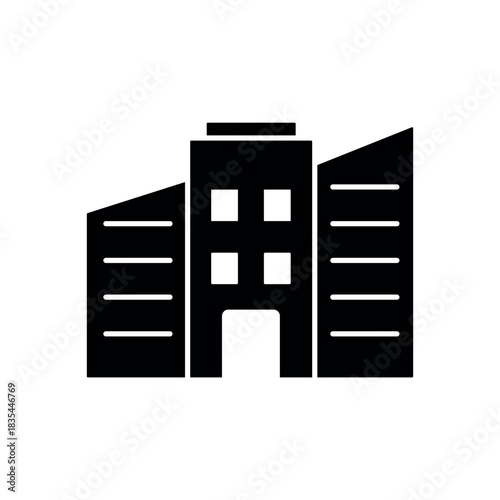 Icon a building, isolated against a clean background.