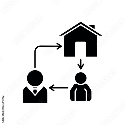 Icon a broker, isolated against a clean background.