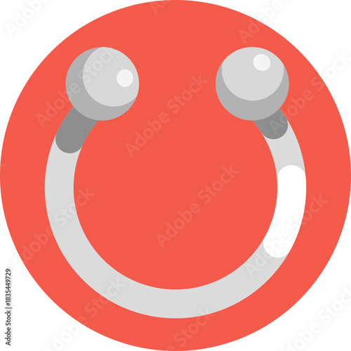 Circular jewelry for ear, nose, or body piercings.