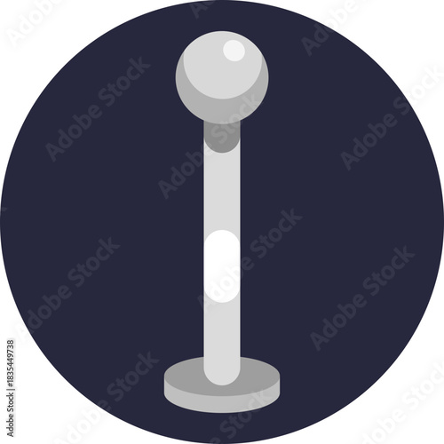 Decorative ring worn through the belly button.