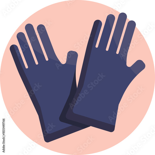 Protective gloves worn during piercing procedures.