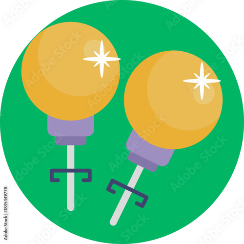 Jewelry worn on the earlobe or ear cartilage.