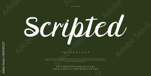 Elegant Font Uppercase Lowercase and Number. Classic Lettering Minimal Fashion Designs. Typography modern serif fonts regular decorative vintage concept. vector illustration