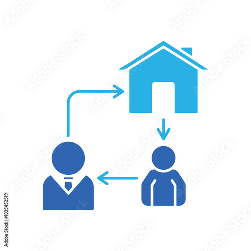 Icon a broker, isolated against a clean background.