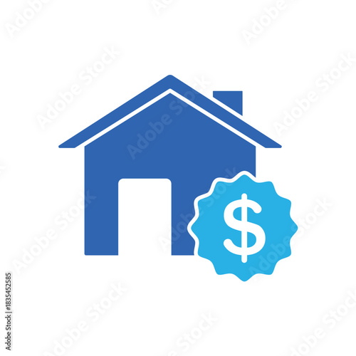 Icon a price, isolated against a clean background.