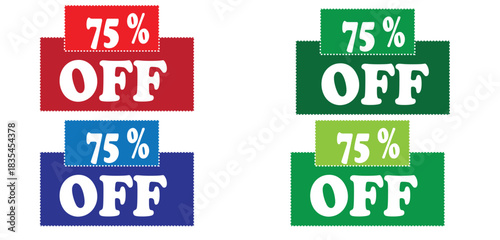 Sale Tags Collection – Discount Labels, New Arrival Badges, Price Tag Icons, Black and Red Promotional Stickers