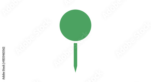Green pin graphic
