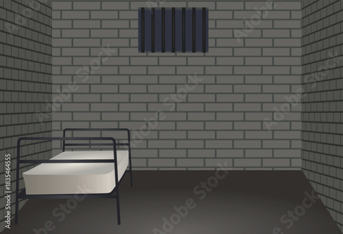 Prison bars cell. vector illustration