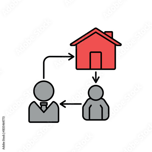 Icon a broker, isolated against a clean background.