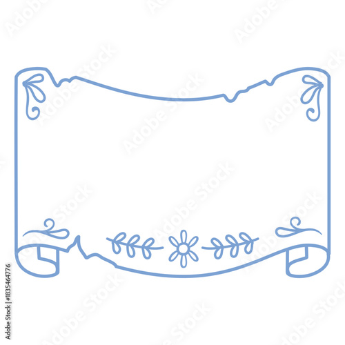 Precious sheets of paper with floral motifs