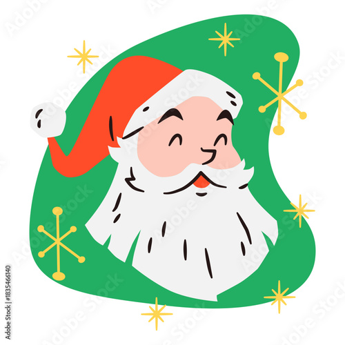 Santa claus vintage portrait