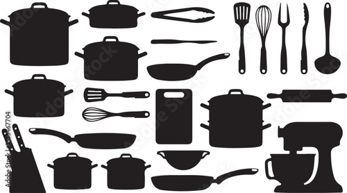 Kitchenware Silhouette Collection Design