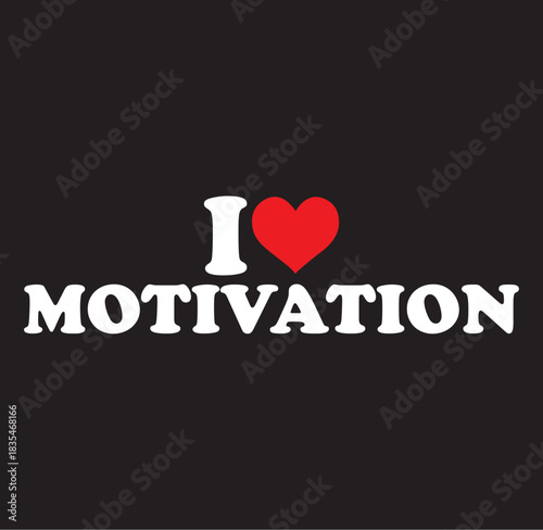 Inspirational i love motivation text silhouette isolated on transparent background