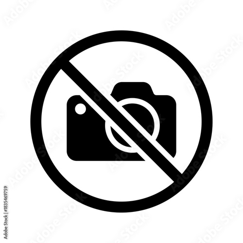 No photography sign