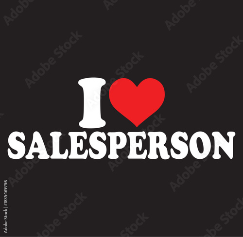 I love salesperson silhouette design isolated on transparent background
