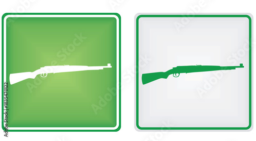 Hunting area sign. vector illustration	