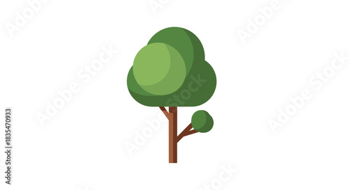 Stylized green tree