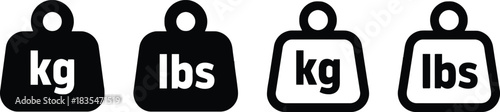 weight, measurement, kilogram, kg, pound, lbs, icon, symbol, unit, conversion, comparison, balance, heavy, load, fitness, gym, sports, logistics, shipping, commerce, retail, shopping, data, informatio