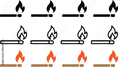 12 match  icons set vector illustration design