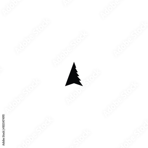 tree vector Silhouette logo design