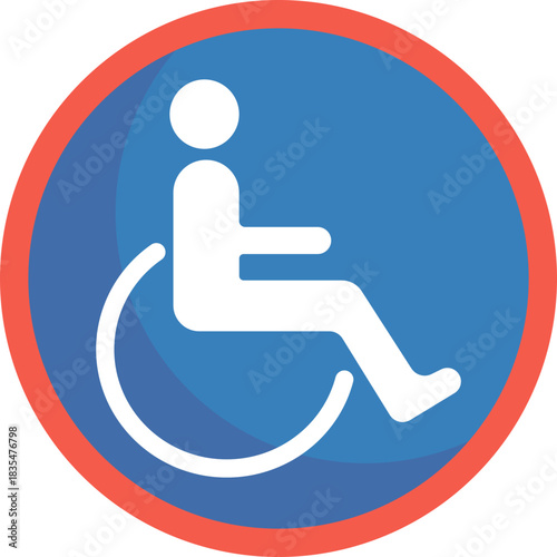 A sign indicating accessibility for disabled individuals.