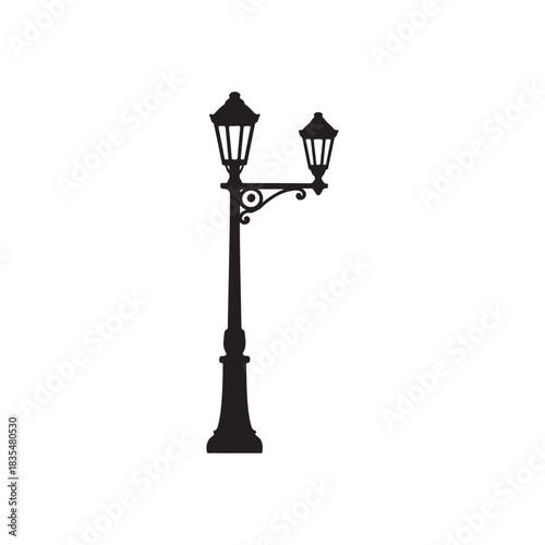 street lamp isolated . vector eps 10