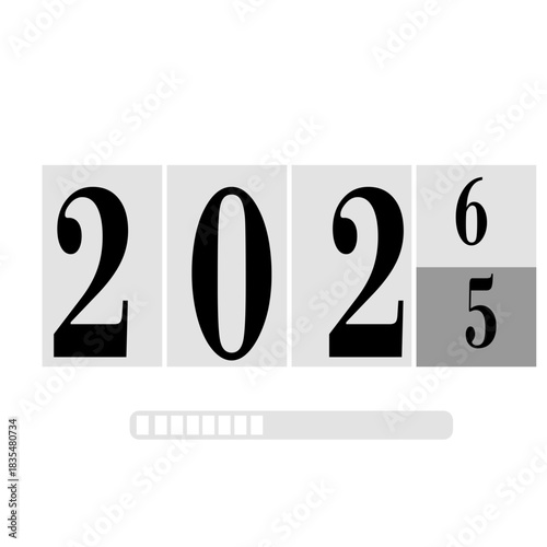 The year two thousand twenty six displayed with a loading bar at the bottom of the image frame here
