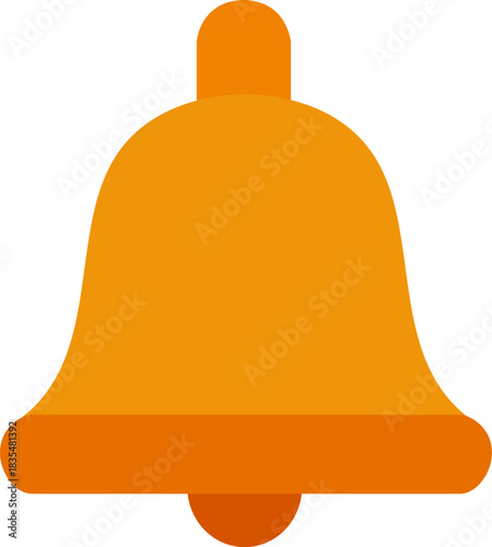 Isolated Orange Bell Illustration