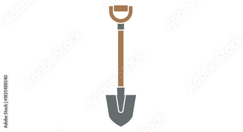 Isolated shovel icon